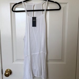 Hollister white tank top
